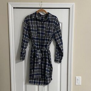 Plaid Shirt Dress